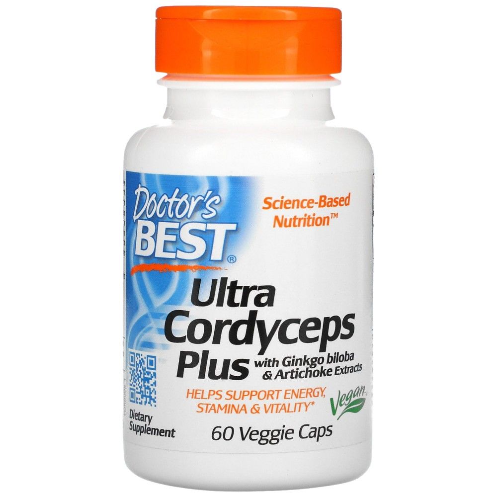 Ultra Cordyceps Plus | With Artichoke & Ginkgo Biloba - 60 капсули