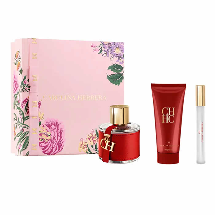 Carolina Herrera Ch Eau De Toilette Spray 100ml Set 3 Pieces