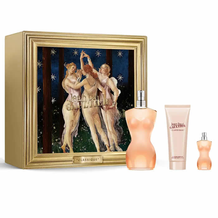 Jean Paul Gaultier Classique Eau De Toilette Spray 100ml Set 3 Pieces