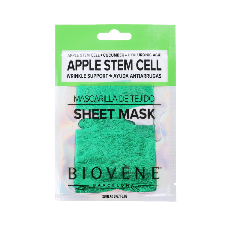 APPLE STEM CELL Wrinkle-Support Glam Sheet Mask with Cucumber and Hyaluronic Acid 1 pair