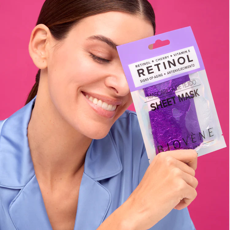 RETINOL Signs-of-Aging Glam Sheet Mask with Cherry and Vitamin E 1 pair