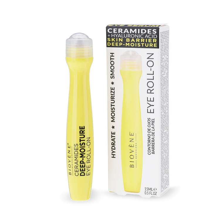 CERAMIDES DEEP-MOISTURE Barrier-Boosting Eye Roller with Moisturizing Hyaluronic Acid & Ceramides 15 ml