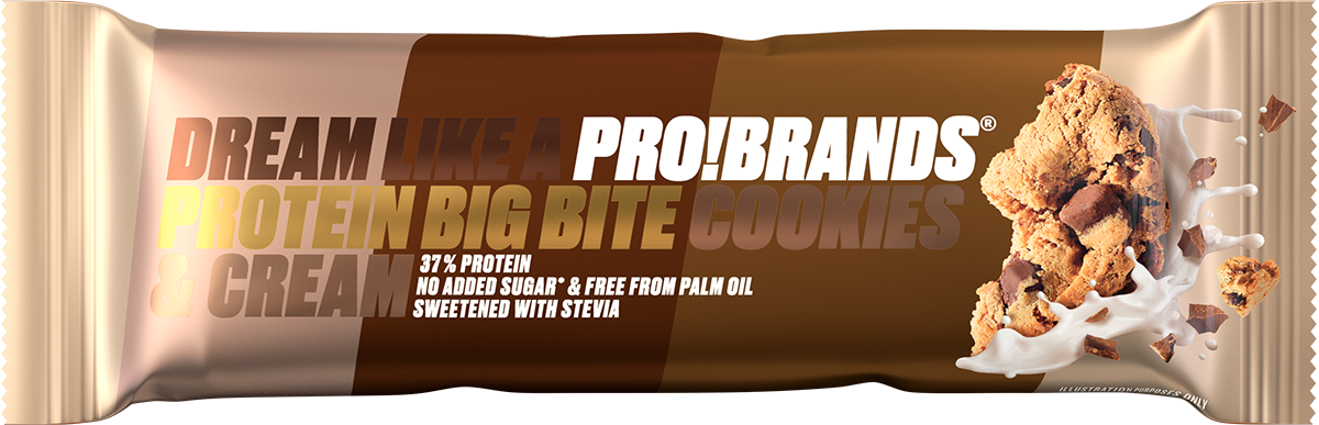 Probrands Big Bite протеинов бар - бисквитки и сметана 45гр.