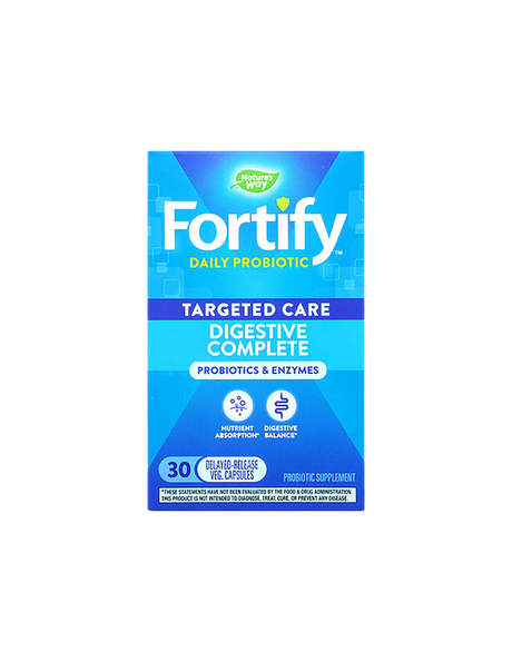 Fortify Dual Action Digestive Complete 20 Billion Active Probiotics - 30 капсули - Feel You