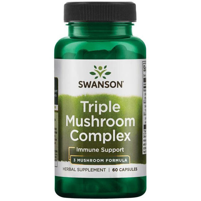 High-Potency Triple Mushroom Standardized Complex - 60 капсули