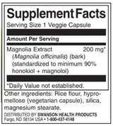 Magnolia Extract 200 mg | Standardized - 30 капсули