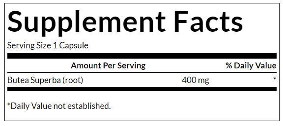 Full Spectrum Butea Superba Root 400 mg - 60 капсули