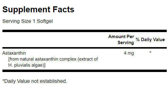 Astaxanthin 4 mg - 60 Гел капсули