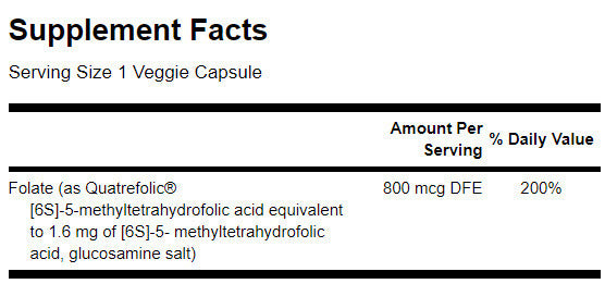 Ultra Folate 800 mcg - 30 капсули