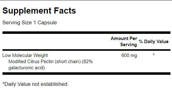 PectiPure Modified Citrus Pectin 600 mg - 60 капсули