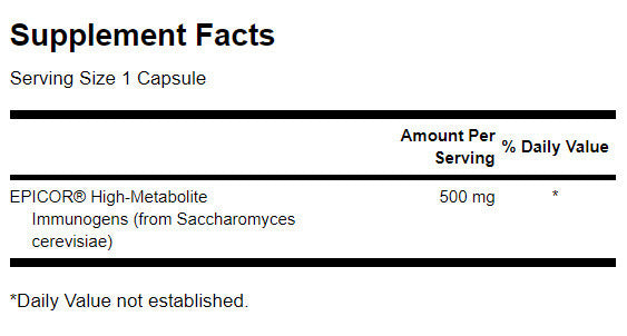 EPICOR High-Metabolite Immunogens 500 mg - 30 капсули