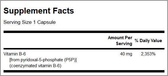 P-5-P / Pyridoxal-5-Phosphate 40 mg - 60 капсули