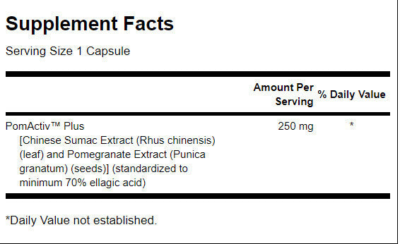 Pomegranate Extract 250 mg - 60 капсули