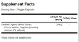 Saffron Extract 2% Safranal 30 mg - 60 капсули