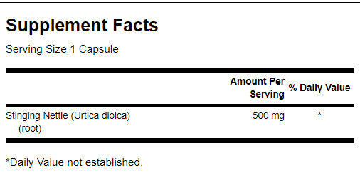 Stinging Nettle Root 500 mg - 100 капсули