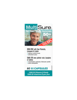 MultiSure® Men 50+ / Πολυβιταμίνες για άνδρες 50+ (με λουτεΐνη, λυκοπένιο και saw palmetto), 80 κάψουλες