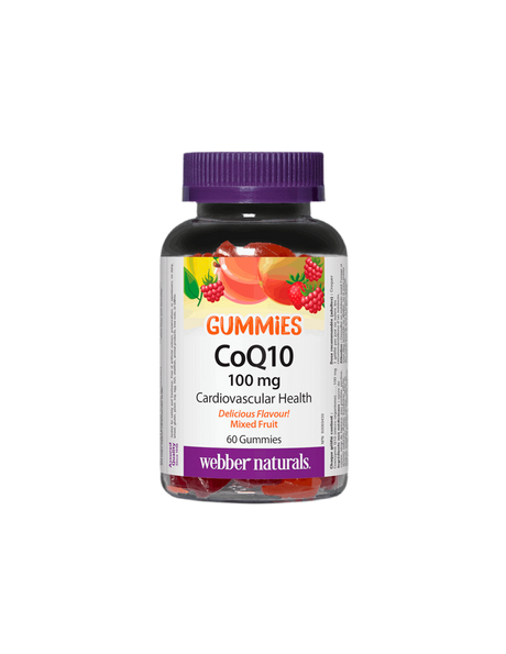 CoQ10 Gummies / Коензим Q10 100 mg, 60 желирани таблетки Webber Naturals - Feel You