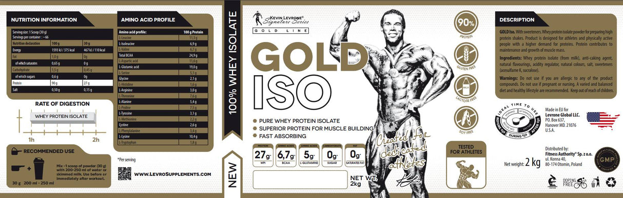 Gold Line / Gold Iso Whey 90% versiunea veche 2000 grame