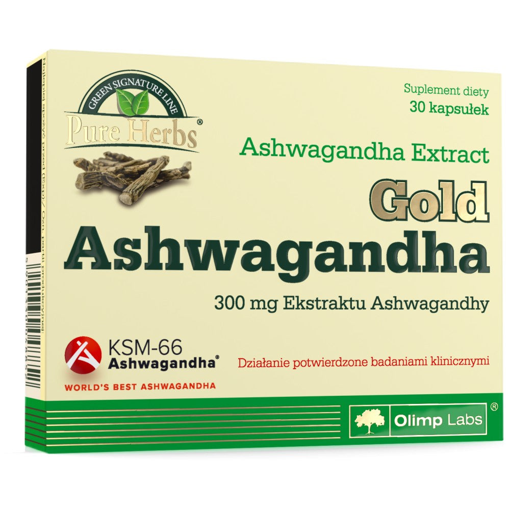 GOLD Ashwagandha KSM-66 Premium - 30 κάψουλες