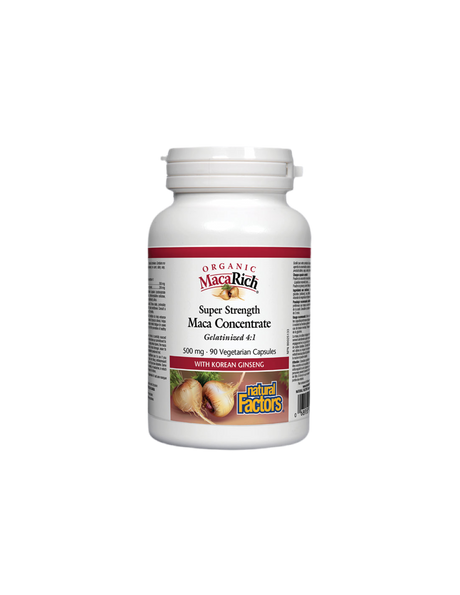 MacaRich® Organic Maca Concentrate 4:1/ Мака 500 mg х 90 капсули - Feel You