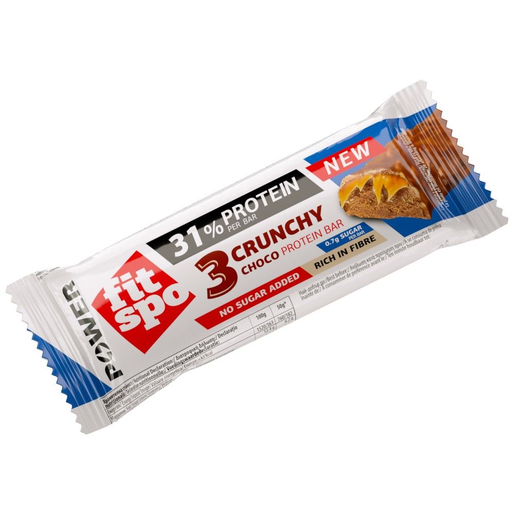 Fit Spo Power | 3 Choco Crunchy Bar - 31% Protein - 50 грама