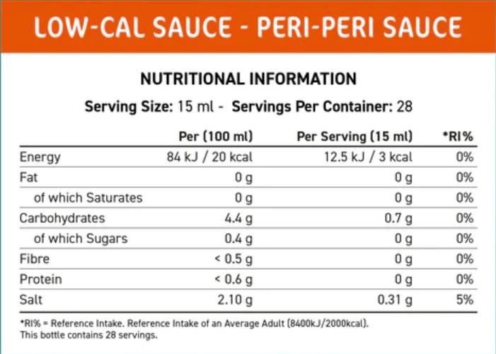 Fit Cuisine Sos Low Cal | Peri-Peri - 425 ml