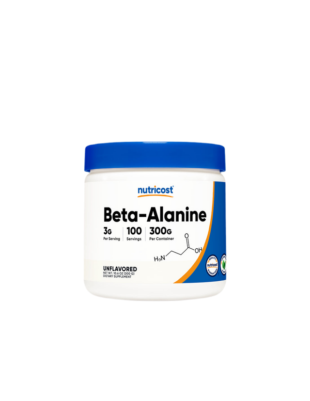 Сила и издръжливост - Бета аланин (Beta-Alanine), 300 g прах Nutricost - Feel You