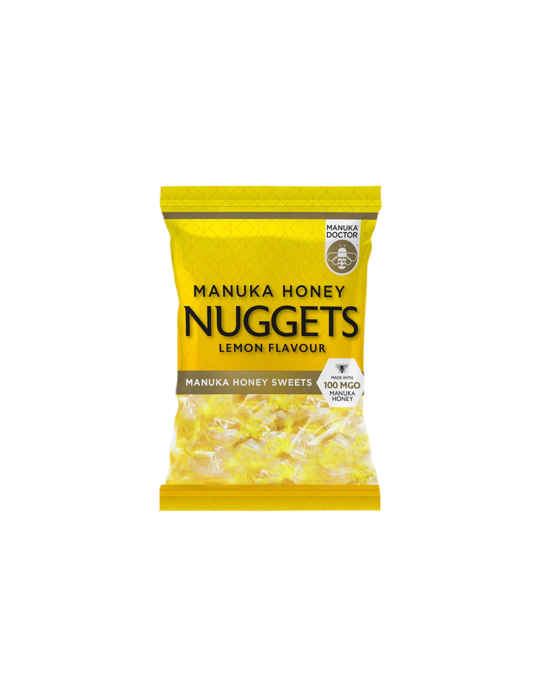 Manuka Honey Nuggets με γεύση λεμόνι με 100 MGO μέλι Manuka, 120 γρ.