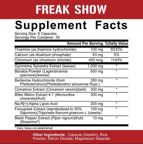 Freak Show | Insulin Mimicker - 180 κάψουλες