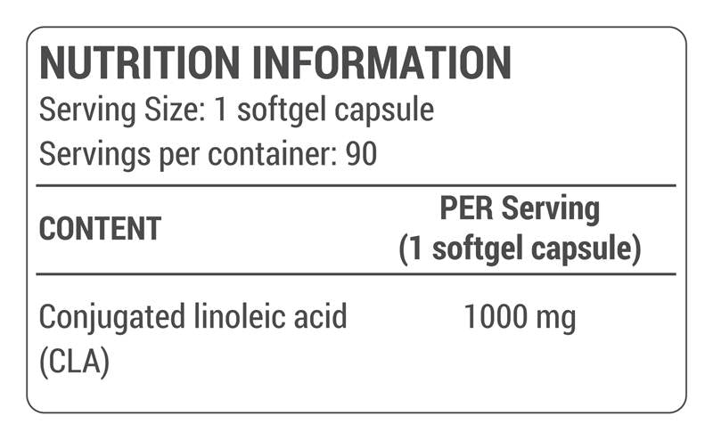 CLA 1000 mg - 90 Гел капсули