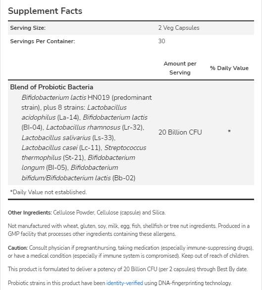 Clinical GI Probiotic - 60 капсули