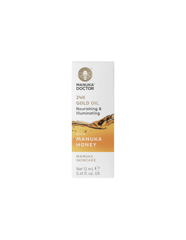 24К Gold Oil with Manuka Honey - Масло за лице с 24К злато и мед от манука, 12 ml - Feel You