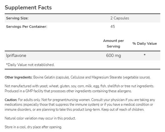 Ipriflavone 300 mg - 90 капсули