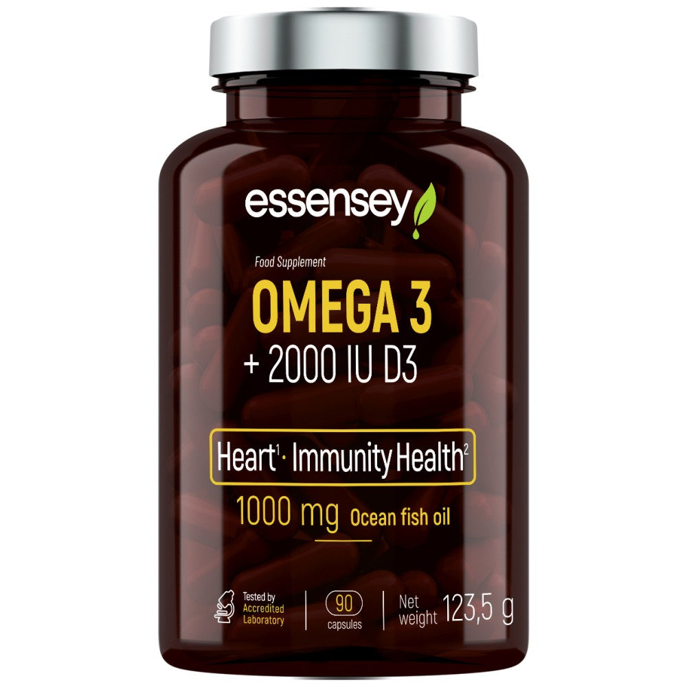 Omega 3 + Vitamin D3 2000 IU 90 Гел капсули