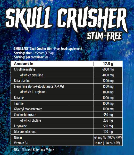 Skull Crusher | Stim-Free Pre-Workout 350 грама