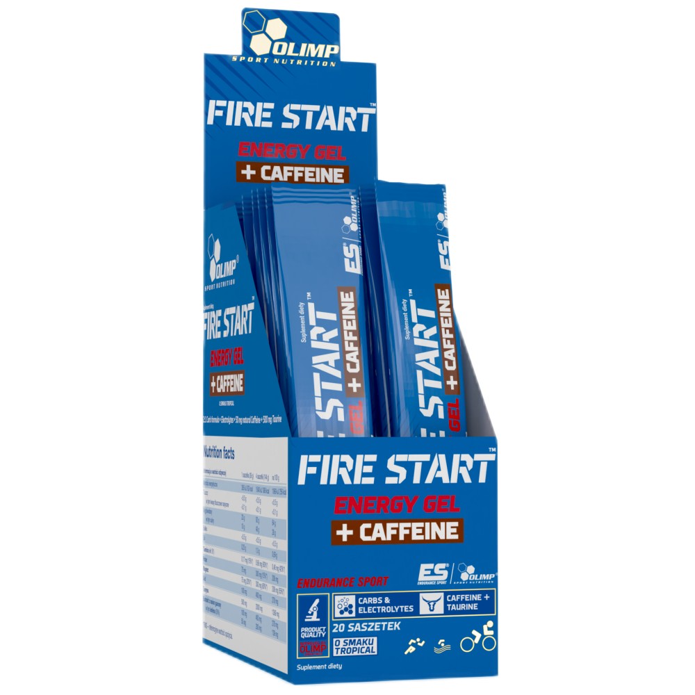 Fire Start Energy Gel + Καφεΐνη 20 x 80 γραμμάρια