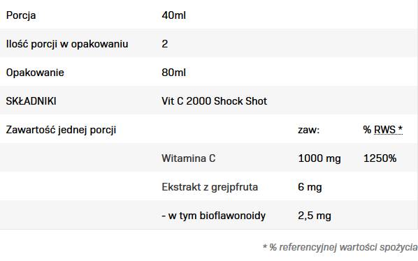 Vit C 2000 Shock - 80 мл