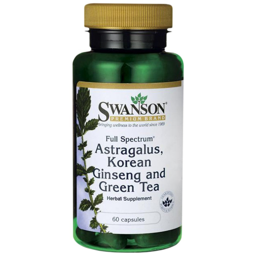 Full Spectrum Astragalus, Korean Ginseng &amp; Green Tea 60 κάψουλες