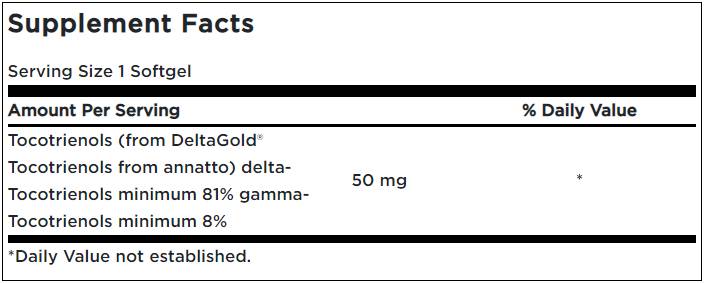 Tocotrienols 50 mg - 60 Гел капсули