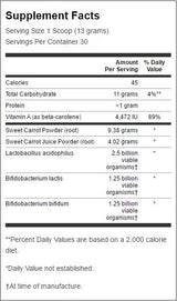 Sweet Carrot Juice Powder With Probiotics 402 грама