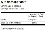 Gelatin &amp; Silicon 1100 mg 200 κάψουλες