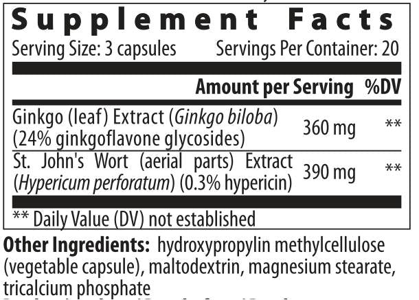 Ginkgo Hypericum - 60 κάψουλες