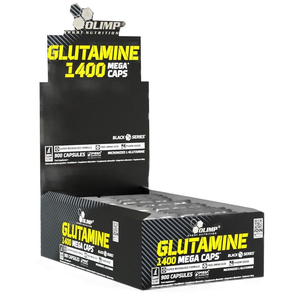 Glutamine Mega Caps 1400 - 300 капсули