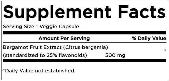 Bergamot Extract 500 mg - 30 капсули