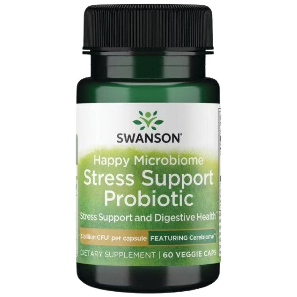 Happy Microbiome Stress Support Probiotic - 60 капсули