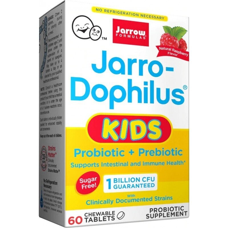 Jarrow Formulas Jarro-Dophilus Kids 1 miliard - Probiotic pentru copii 60 de tablete masticabile