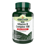 Витамин В Комплекс (Vitamin B Complex 100) 60 таблетки с бавно освобождаване NaturesAid - Feel You