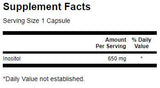 Inositol 650 mg - 100 капсули