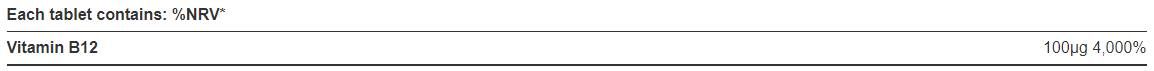 Vitamin B12 Cyanocobalamin 100 mcg - 100 Таблетки