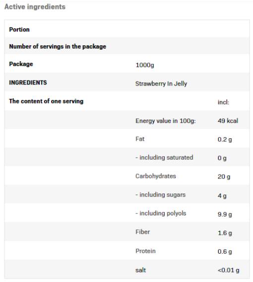 Frulove in Jelly | Strawberry - 1000 грама